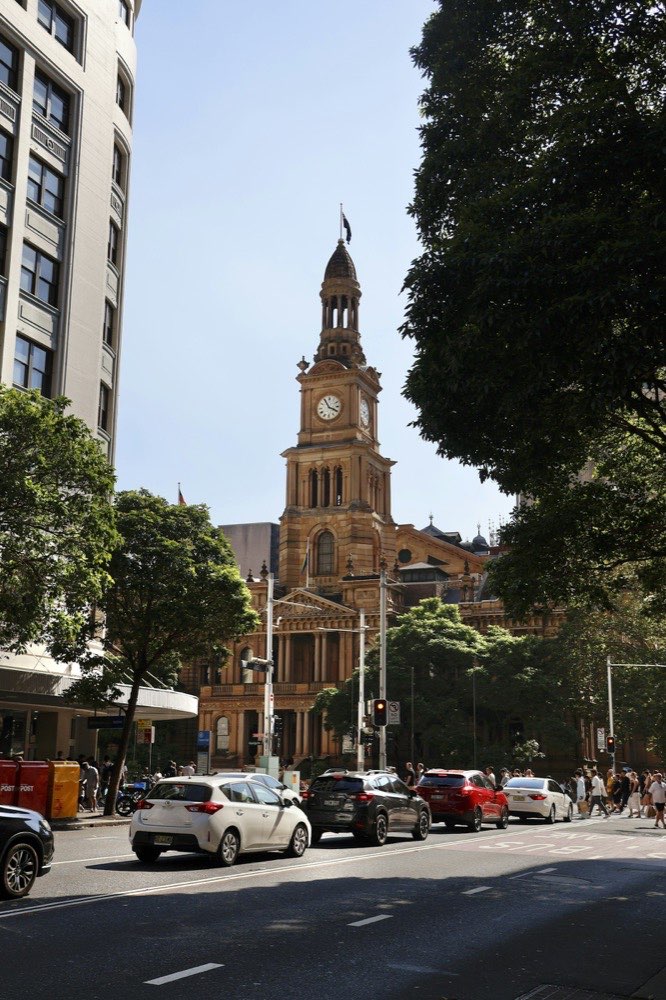A historic building with a clock tower